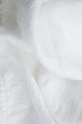 Layered White Gauze Linen Blouse 5