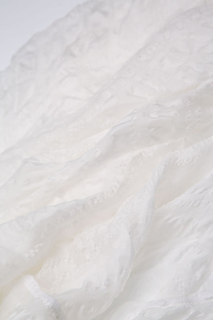 Layered White Light Silk Blouse 5
