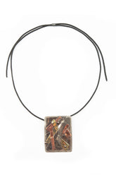 Layered Earth Metal Pendant Necklace 4