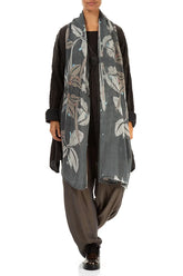 Leaves Mesh Silk Scarf 2