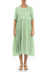 Lightweight Green Sorbet Silk Dress 1