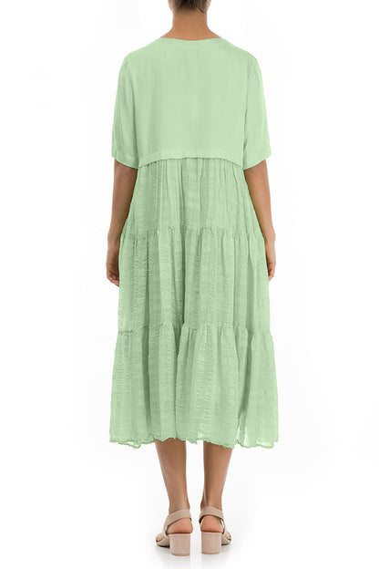 Lightweight Green Sorbet Silk Dress 2