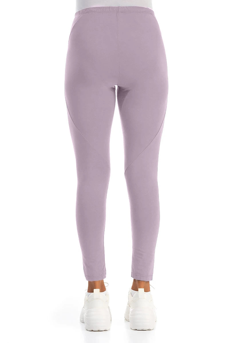Leggings en coton lilas