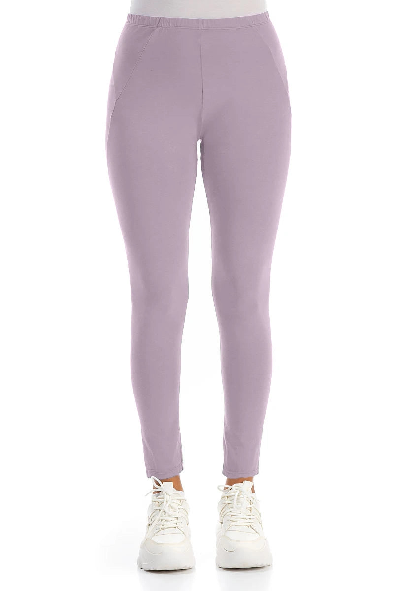 Leggings en coton lilas