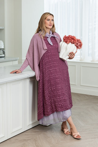 Lilac Gauze Linen Scarf 7