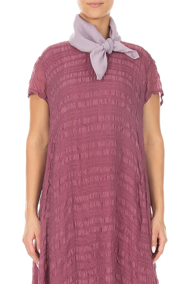 Lilac Gauze Linen Scarf 1