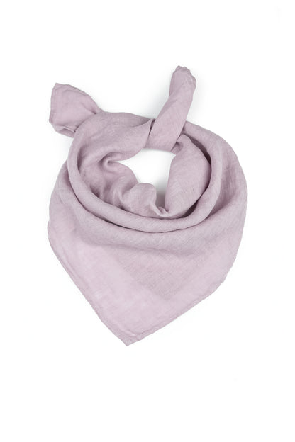 Lilac Gauze Linen Scarf 5