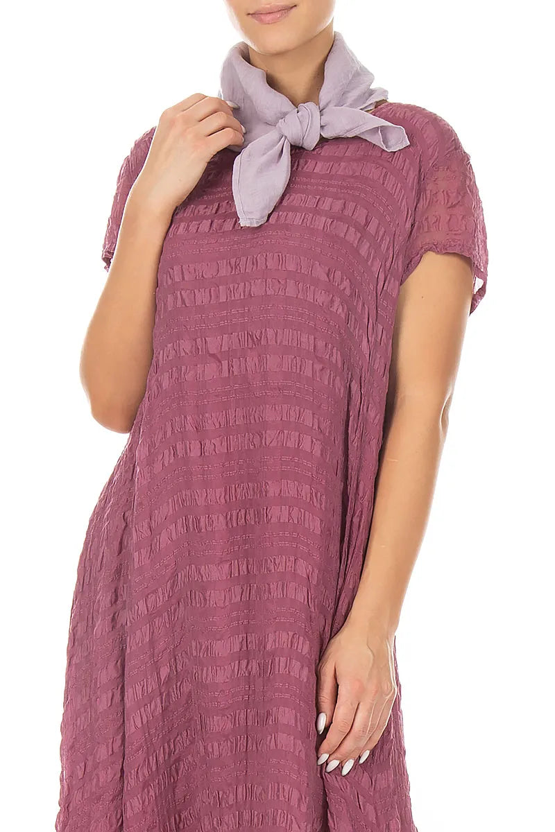 Lilac Gauze Linen Scarf 3