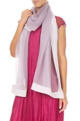 Lilac Silk Chiffon Scarf 3