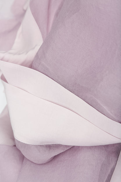 Lilac Silk Chiffon Scarf 4