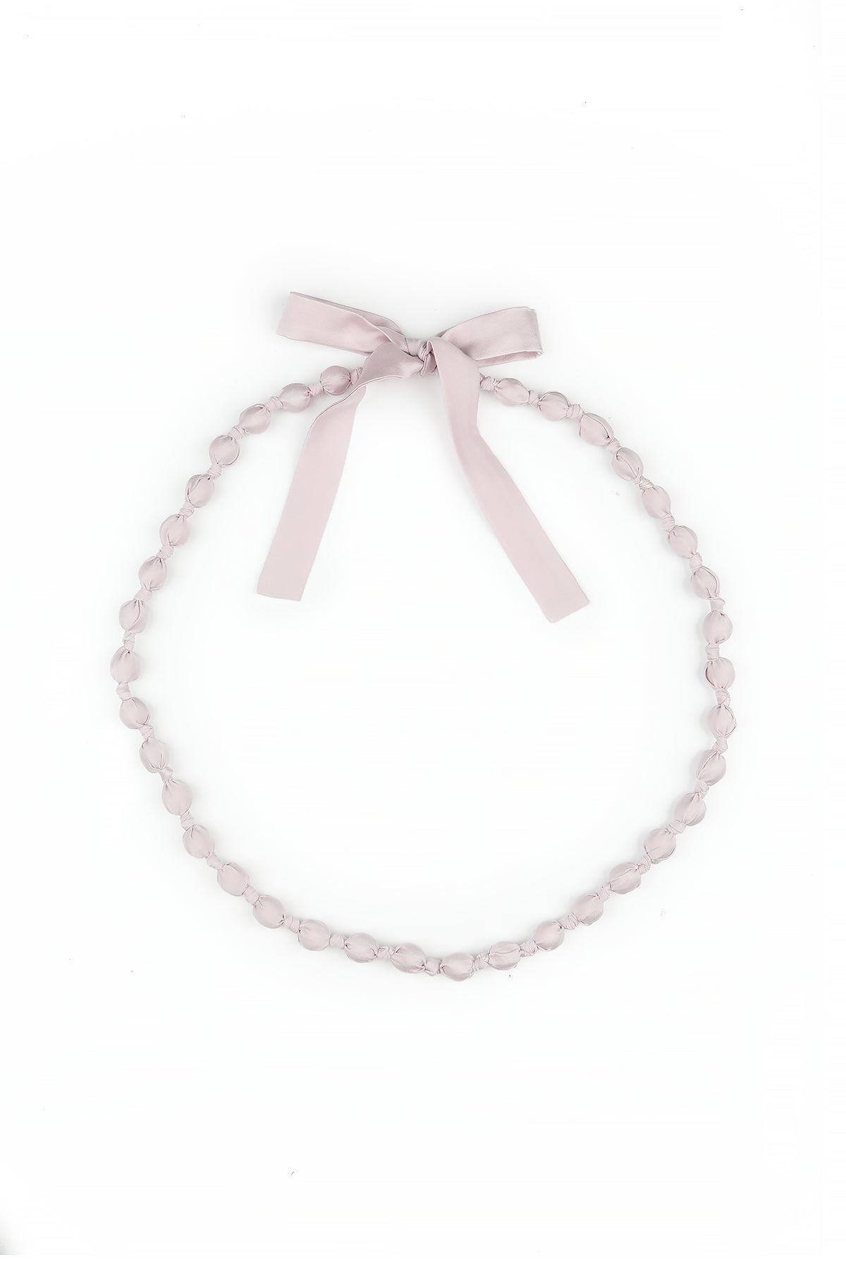 Lilac Silk Fine Bead Necklace 4