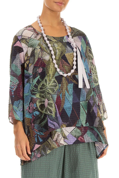 Lilac Silk Fine Bead Necklace 3