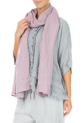 Lilac Soft Gauze Linen Scarf 3