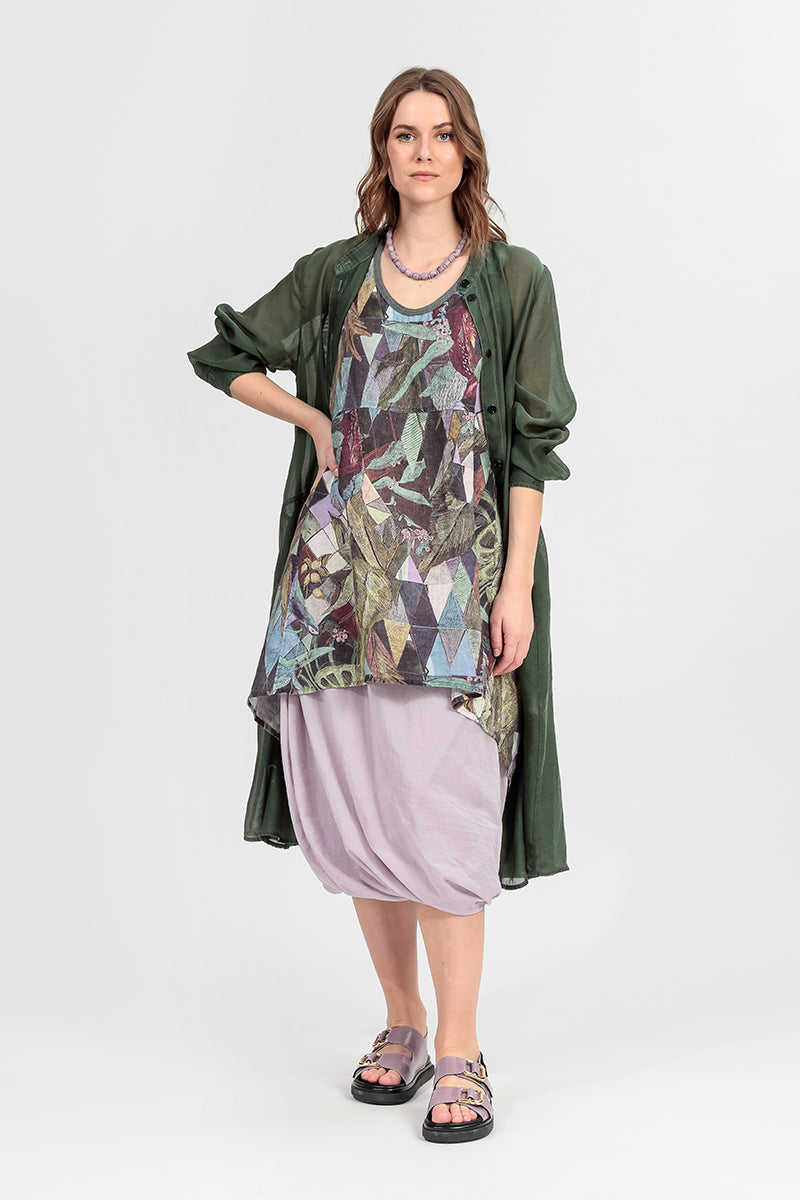 Lilac Tulip Cotton Skirt 6