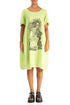 Lime Artique Linen Midi Dress 1