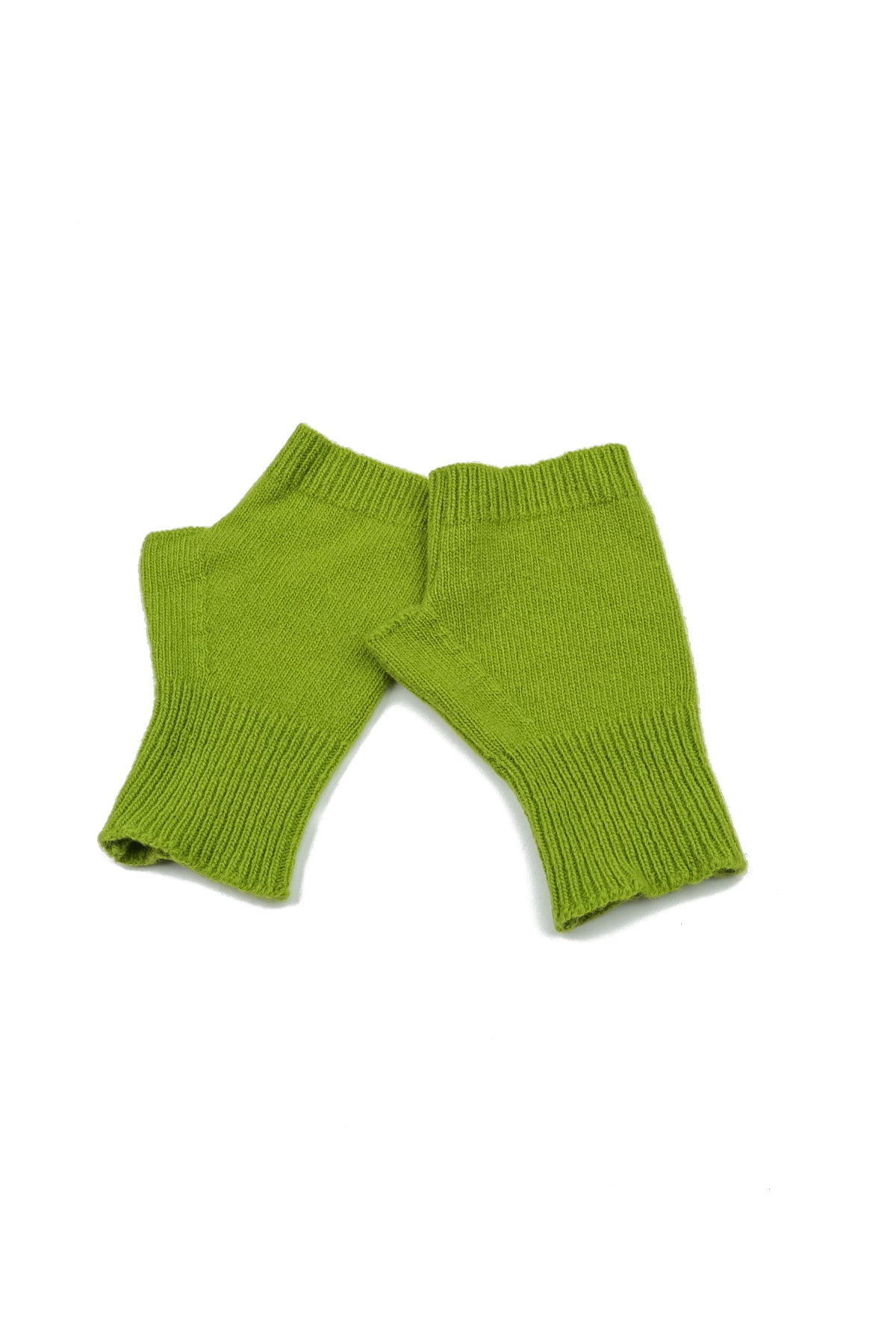 Lime Green Soft Wool Arm Warmers 4