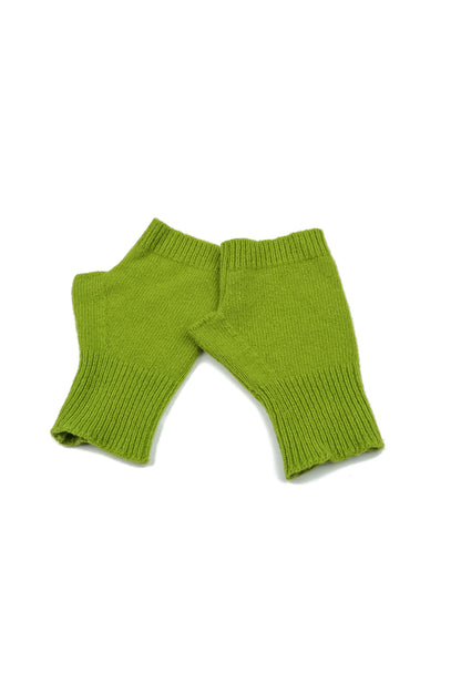 Lime Green Soft Wool Arm Warmers 4