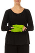 Lime Green Soft Wool Arm Warmers 1