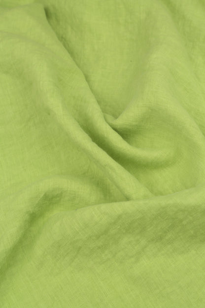 Lime Soft Gauze Linen Scarf 5
