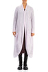 Long Open Light Pink Wool Cardigan 1