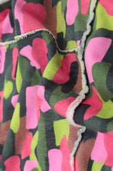 Long Paint Mosaic Cotton Dress 5
