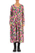 Long Paint Mosaic Cotton Dress 1