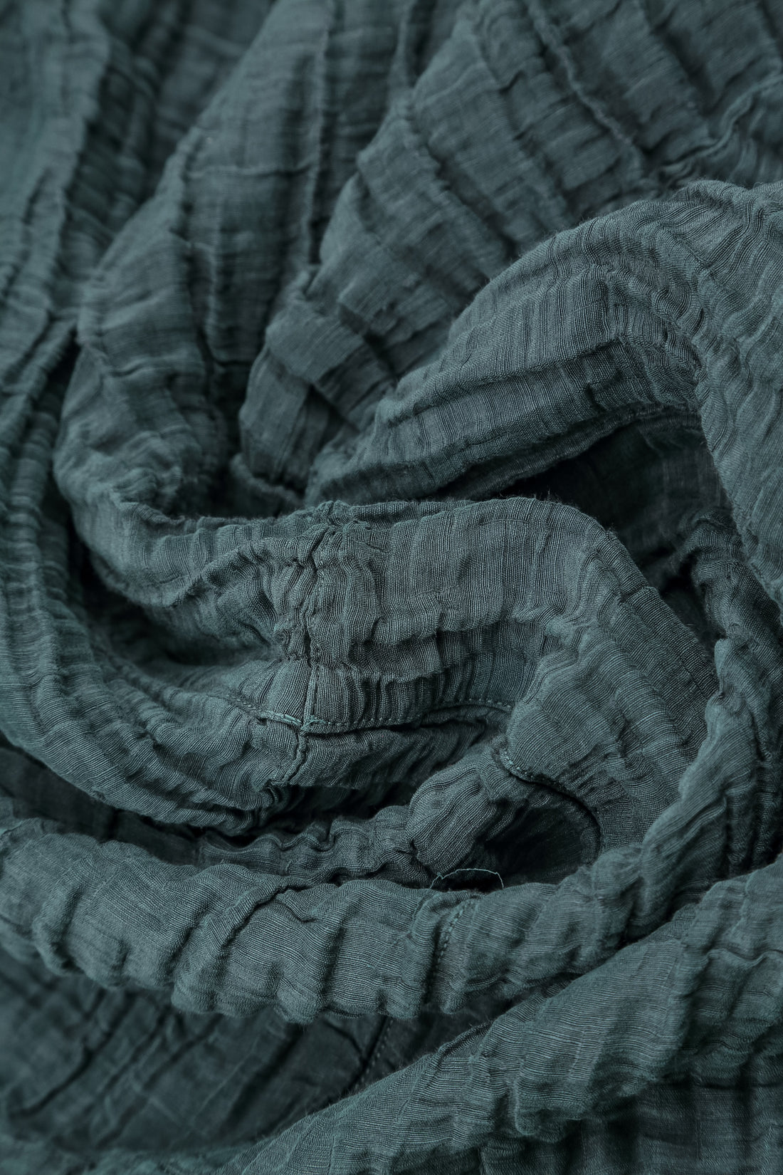 Long Slate Crinkled Trousers 4