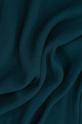 Long Tapered Dark Teal Viscose Trousers 4