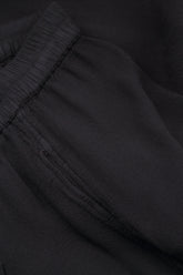 Long Tapered Graphite Viscose Trousers 4