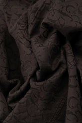 Longer Back Ornamented Forest Brown Silk Cotton Jacket 6