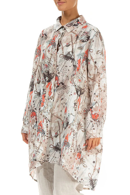 Longer Back Savannah Linen Shirt 4