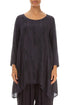 Longer Edge Graphite Printed Viscose Tunic 1