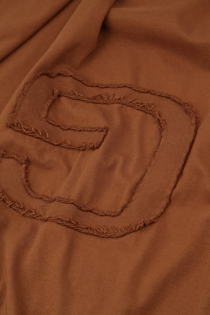 Loose Aged Copper Cotton Blouse