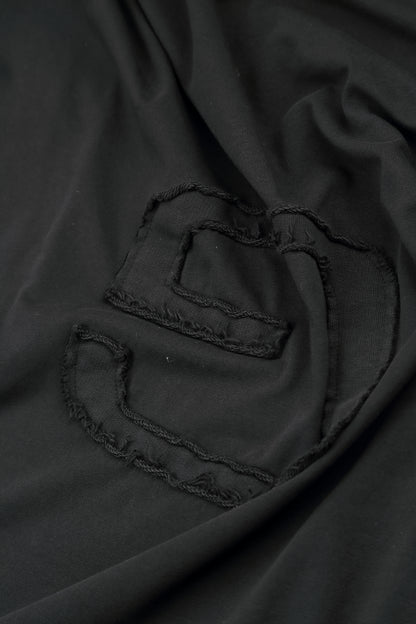 Chemisier ample en coton noir