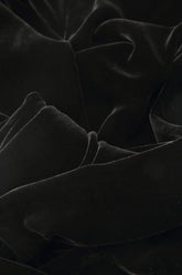 Loose Black Silk Velvet Tunic 5