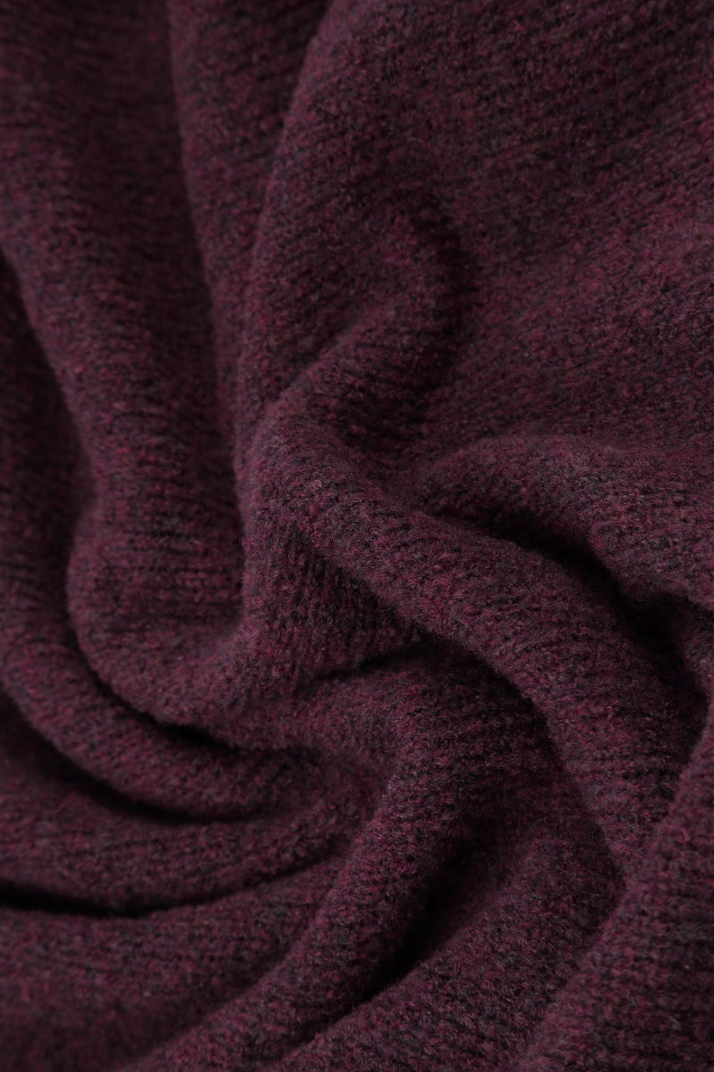 Loose Boxy Mulberry Wool Cardigan 5