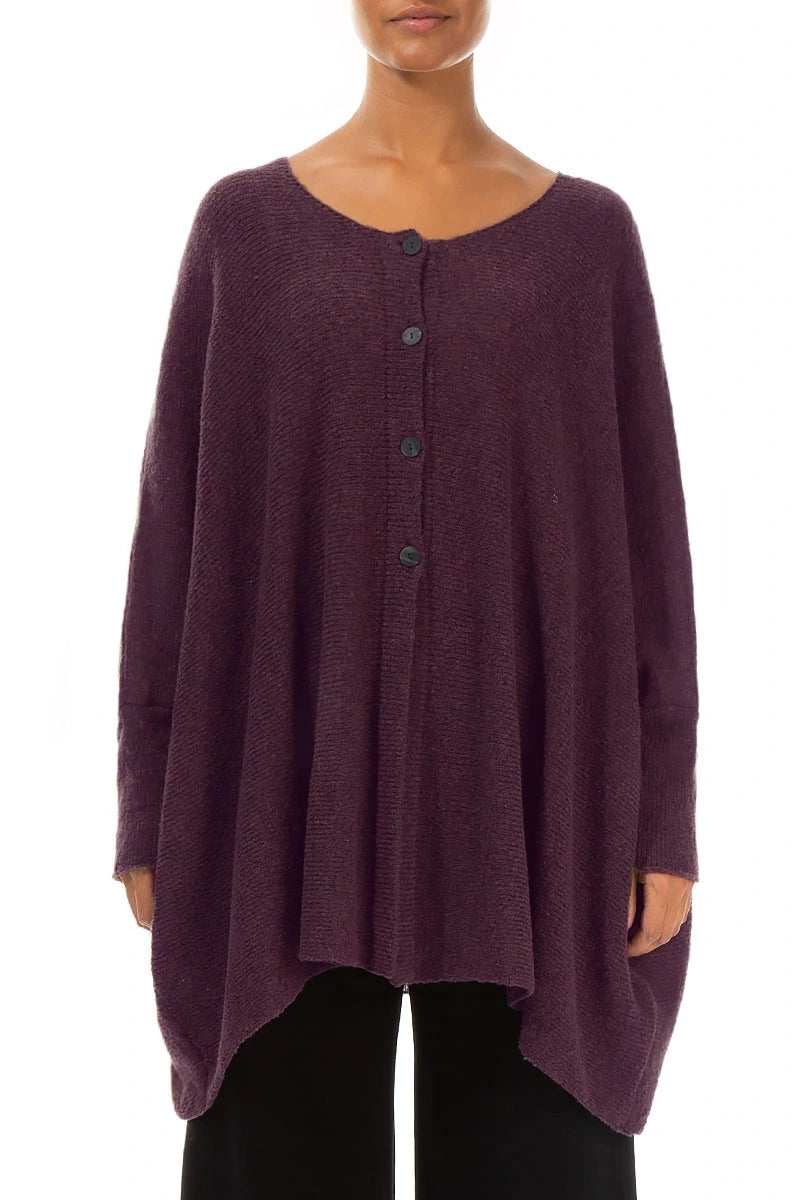 Cardigan ample en laine de mûrier