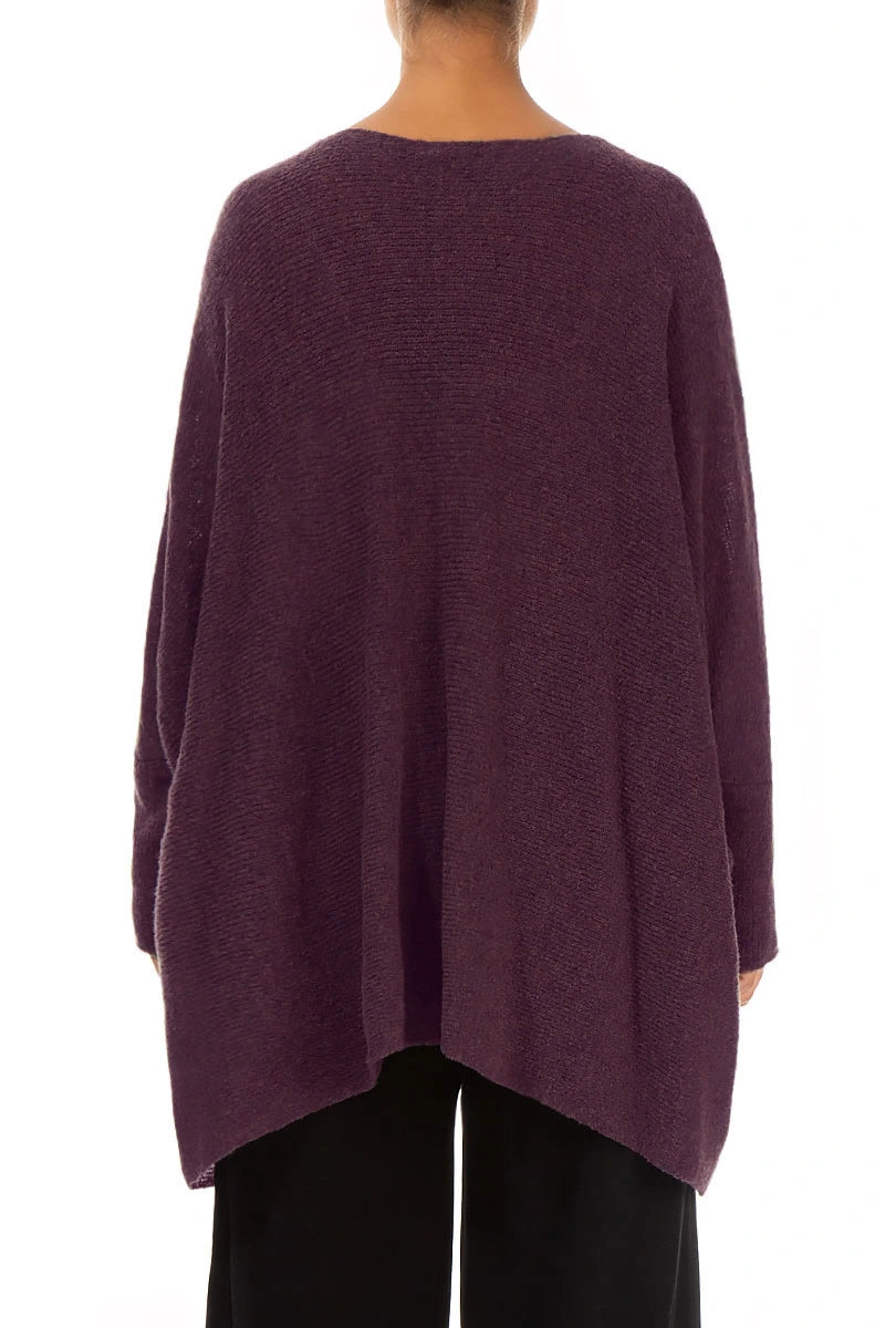 Cardigan ample en laine de mûrier
