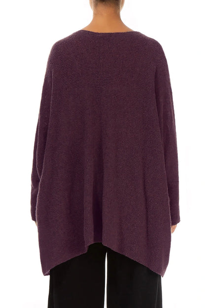Cardigan ample en laine de mûrier