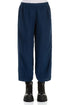 Loose Cropped Royal Blue Linen Trousers 1