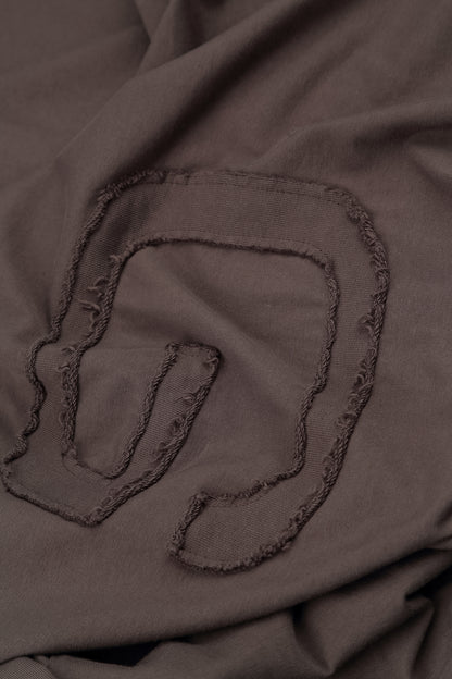 Loose Forest Brown Cotton Blouse