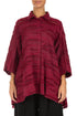 Loose Ruby Fray Weave Shirt 1