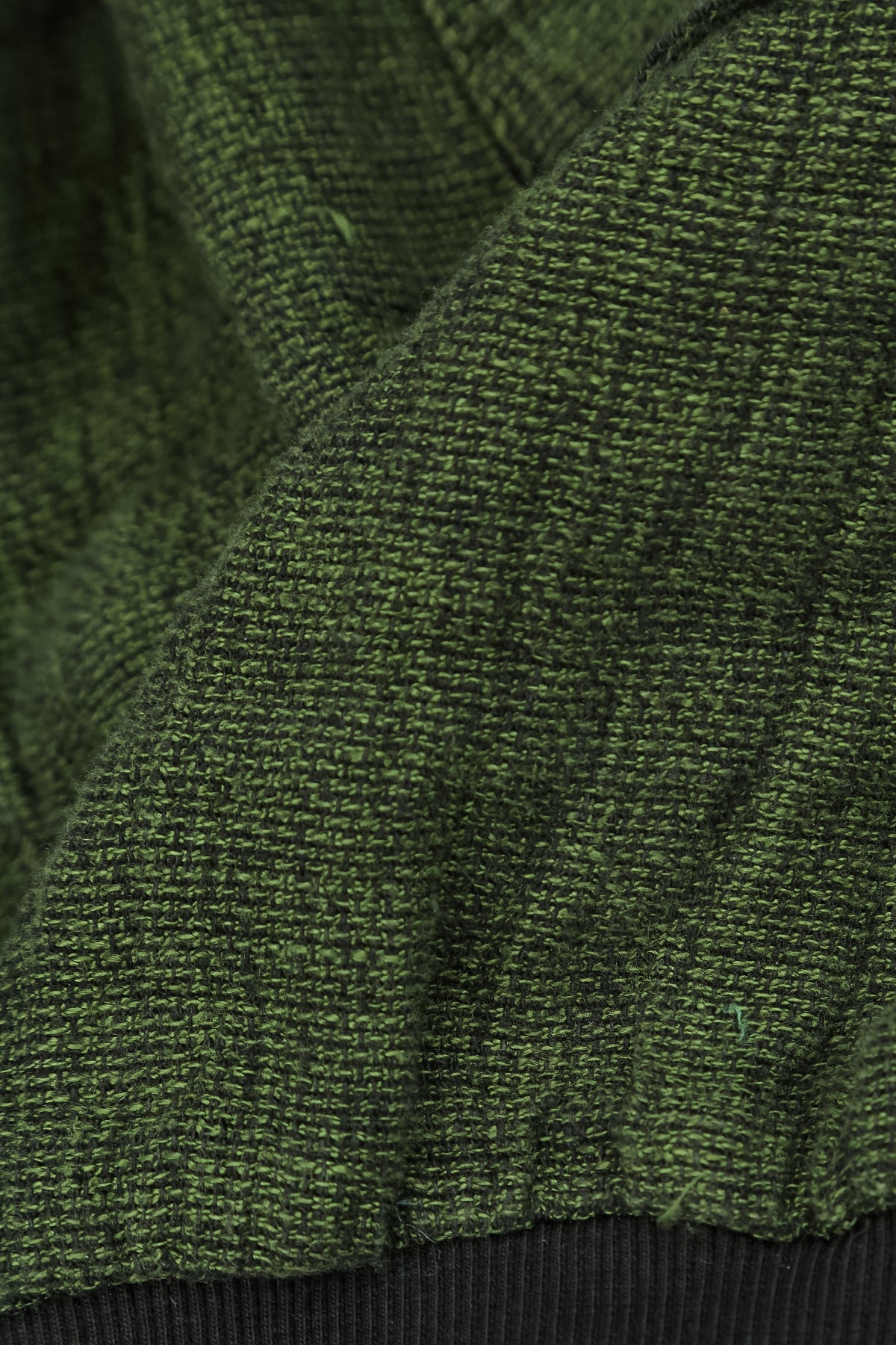 Loose Shamrock Green Mélange Linen Trousers 4