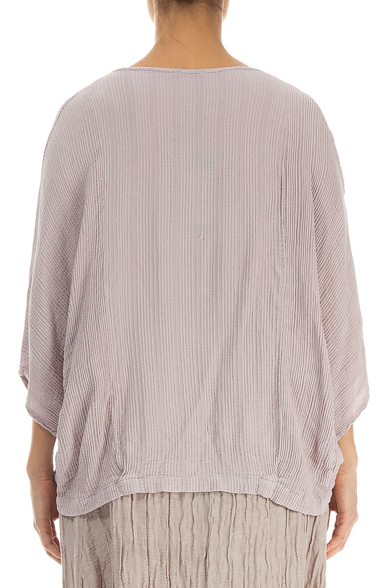 Loose Textured Primrose Silk Blouse 2