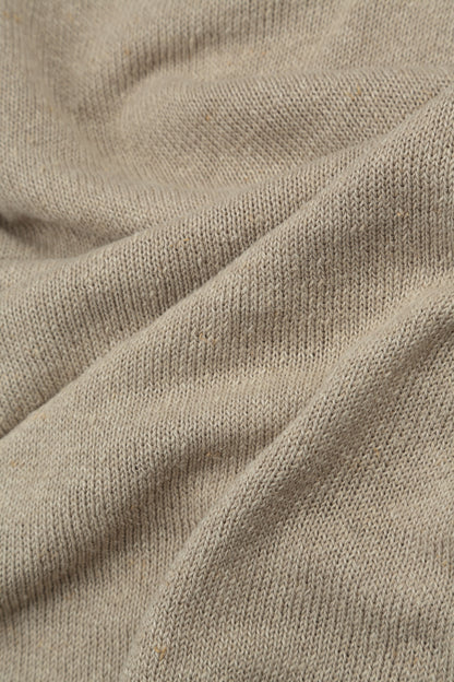 Loose V-Neck Natural Linen Jumper 5