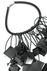 Lottie Black Rubber Necklace 6