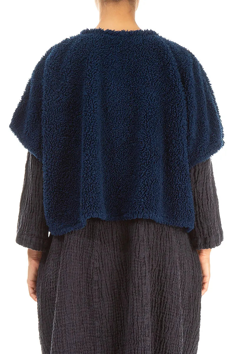 Gilet en coton bleu roi Teddy