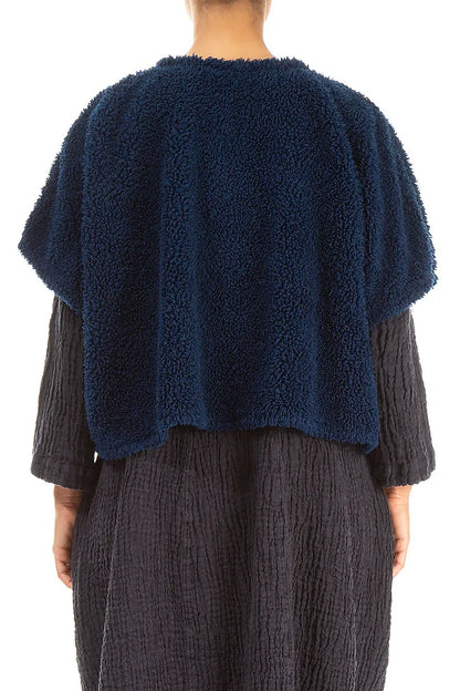Gilet en coton bleu roi Teddy