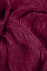 Magenta Textured Kaftan Silk Blouse 5