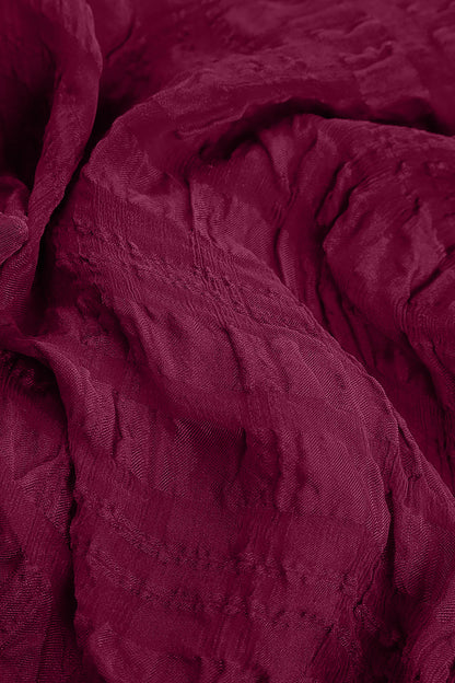 Magenta Textured Kaftan Silk Blouse 5